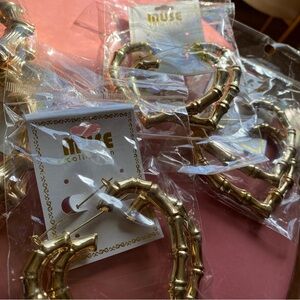 Bamboo Hoop Earrings